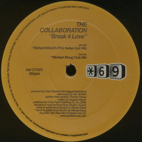 Peter Rauhofer + Pet Shop Boys = The Collaboration - Break 4 Love (Part 2) | Star 69 Records (STAR 1219) - 4