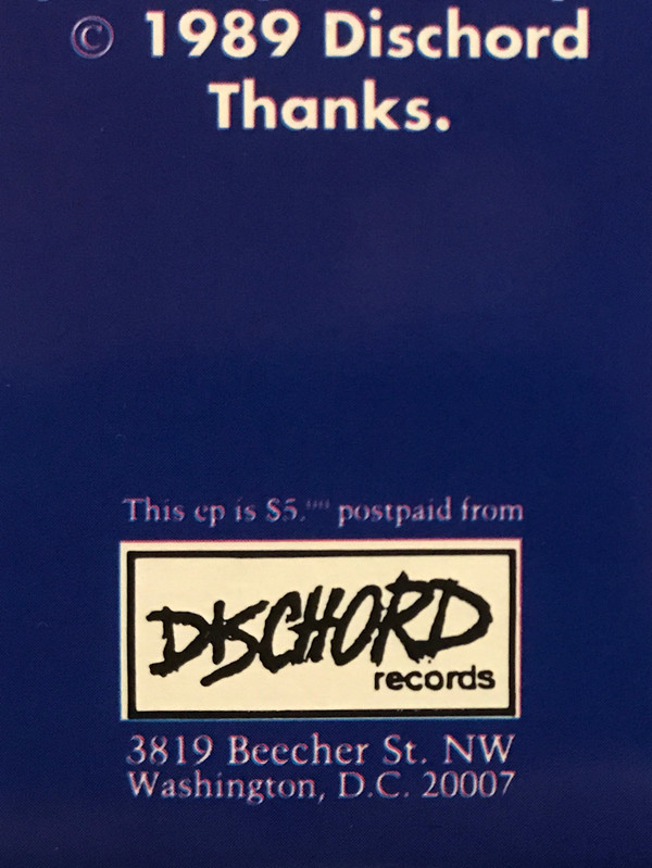 Fugazi - Margin Walker | Dischord Records (DISCHORD 35) - 8