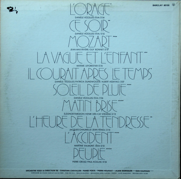 Eva - L'orage | Barclay (80150) - 2