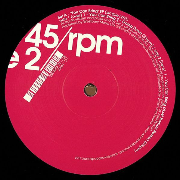 Sei A - You Can Bring EP | Simple Records (Simple 1253) - 2 Sei A - You Can Bring EP | Simple Records (Simple 1253) - 2