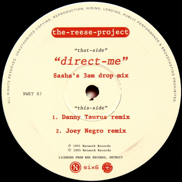 The Reese Project - Direct-Me (Sasha-Remix) | Network Records (NWKT87) - 3
