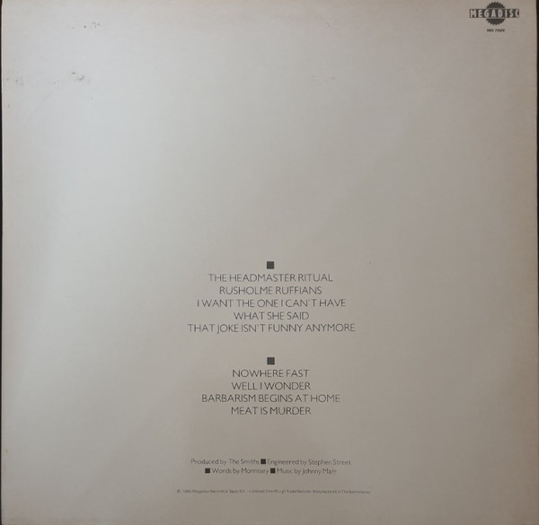 The Smiths - Meat Is Murder | Megadisc (MD 7999) - 2 The Smiths - Meat Is Murder | Megadisc (MD 7999) - 2