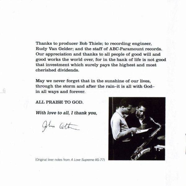 John Coltrane - A Love Supreme CD | Impulse! (IMP 11552) - 17
