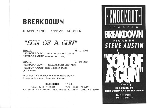 Breakdown Feat. Steve Austin - Son Of A Gun | Knockout Records (KO-0010) - 3 Breakdown Feat. Steve Austin - Son Of A Gun | Knockout Records (KO-0010) - 3