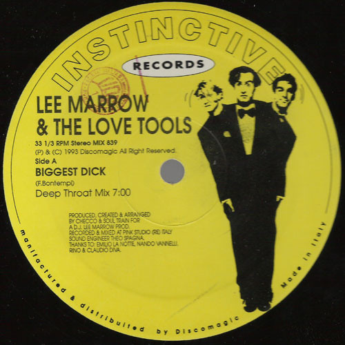 Lee Marrow & Love Tools - Biggest Dick | Instinctive Records (MIX 839) - main