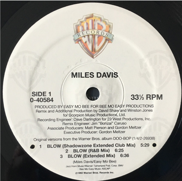 Miles Davis - Blow / Fantasy | Warner Bros. Records (0-40584) - 3 Miles Davis - Blow / Fantasy | Warner Bros. Records (0-40584) - 3
