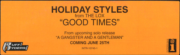 Holiday Styles - Good Times | Interscope Records (INTR-10745-1) - 4 Holiday Styles - Good Times | Interscope Records (INTR-10745-1) - 4