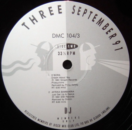 Various - September 91 - Three | DMC (DMC 104/3) - 4