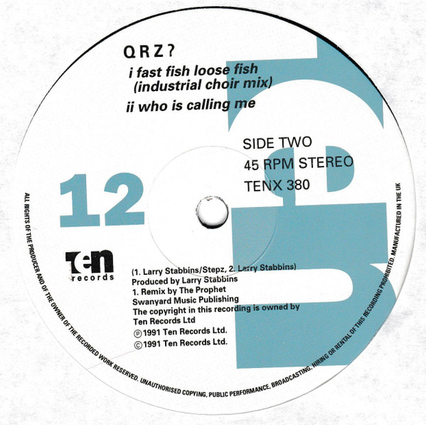 QRZ? Feat. M.C. Blak - This Is Calling You | 10 Records (TENX 380) - 4