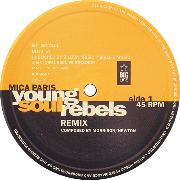 Mica Paris - Young Soul Rebels | Big Life (BLR T 57) - 3 Mica Paris - Young Soul Rebels | Big Life (BLR T 57) - 3