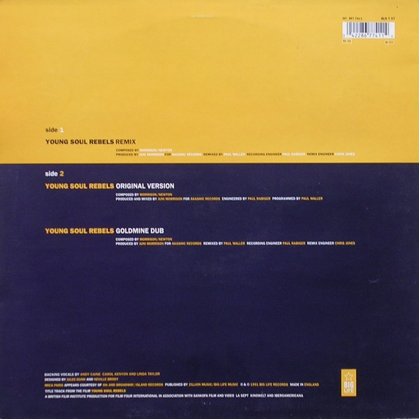 Mica Paris - Young Soul Rebels | Big Life (BLR T 57) - 2 Mica Paris - Young Soul Rebels | Big Life (BLR T 57) - 2