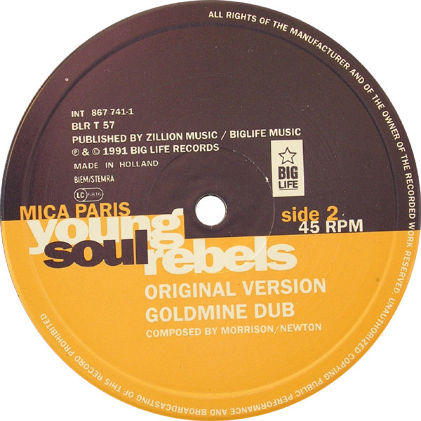 Mica Paris - Young Soul Rebels | Big Life (BLR T 57) - 4 Mica Paris - Young Soul Rebels | Big Life (BLR T 57) - 4