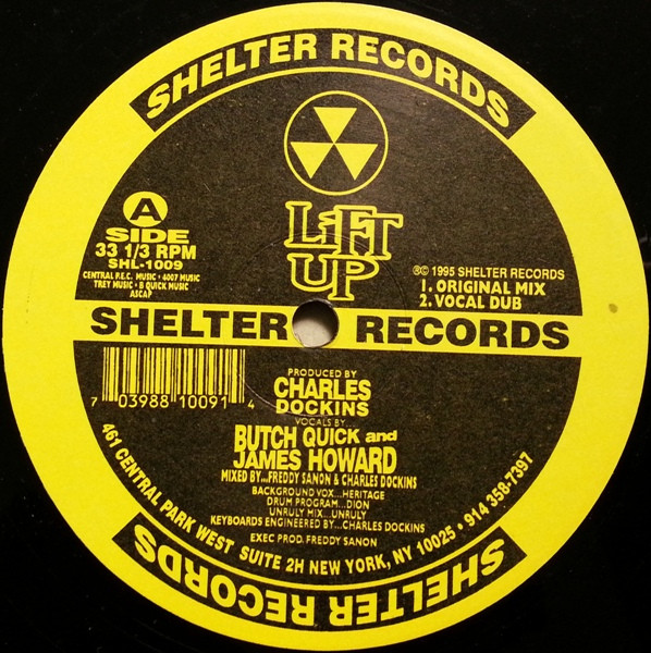 Butch Quick  &  James Howard - Lift Up | Shelter Records (SHL-1009) - 3