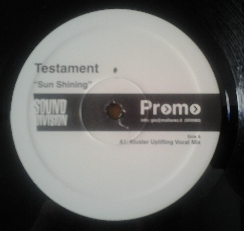 Testament - Sun Shining | Sound Division (SD0082) - main