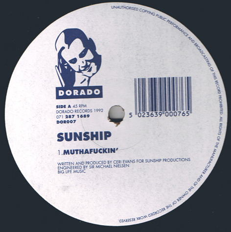Sunship - Muthafuckin' / The 13th Key | Dorado (DOR007) - 3