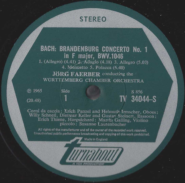 Brandenburg Concerti № 1, In F / № 2, In F / № 3, In G