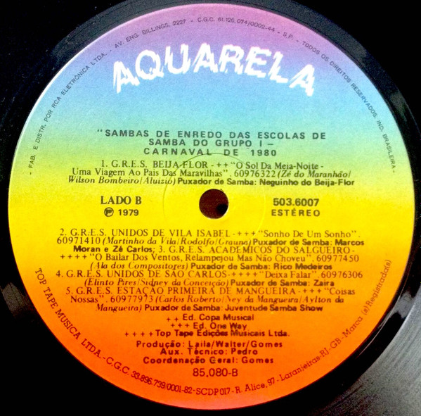 Various - Sambas-De-Enredo Das Escolas De Samba Do Grupo I - Carnaval 80 | Top Tape (503.6007) - 4 Various - Sambas-De-Enredo Das Escolas De Samba Do Grupo I - Carnaval 80 | Top Tape (503.6007) - 4
