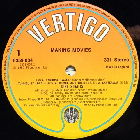 Dire Straits - Making Movies | Vertigo (6359 034) - 3 Dire Straits - Making Movies | Vertigo (6359 034) - 3