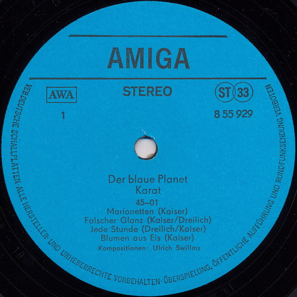 Karat - Der Blaue Planet | AMIGA (8 55 929) - 3