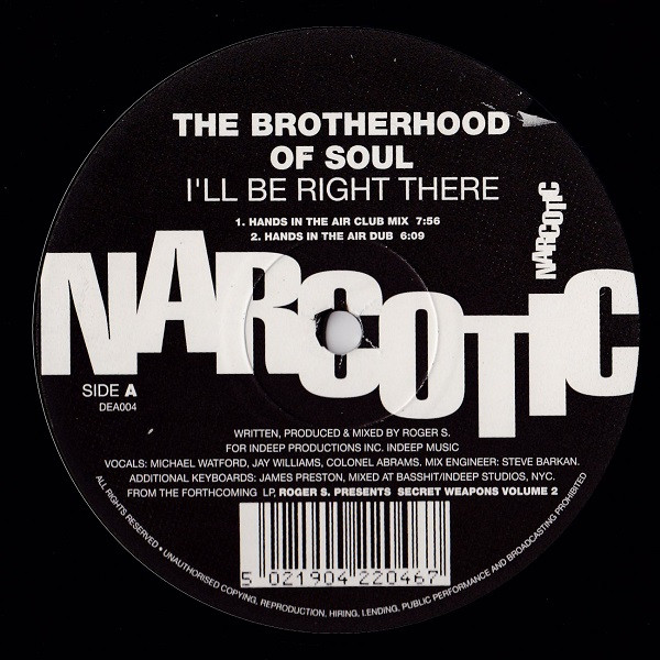 Brotherhood Of Soul - I'll Be Right There | Narcotic (DEA004)