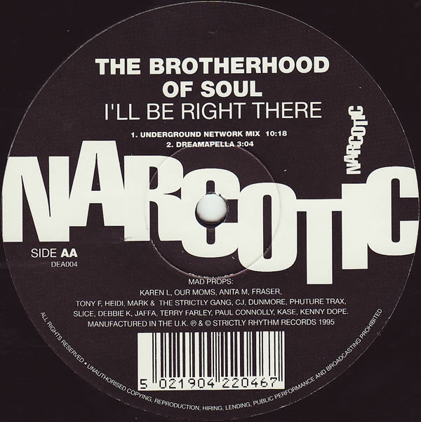 Brotherhood Of Soul - I'll Be Right There | Narcotic (DEA004) - 2 Brotherhood Of Soul - I'll Be Right There | Narcotic (DEA004) - 2