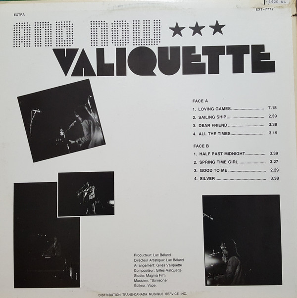 Gilles Valiquette - And Now Valiquette | Extra (EXT-7777) - 2