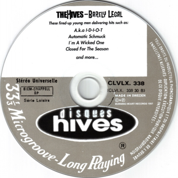 The Hives - Barely Legal | Burning Heart Records (BHR 068) - 3 The Hives - Barely Legal | Burning Heart Records (BHR 068) - 3
