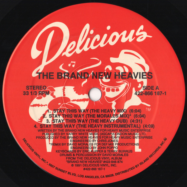 The Brand New Heavies Featuring N'Dea Davenport - Stay This Way | Delicious Vinyl (422-866 187-1) - 3 The Brand New Heavies Featuring N'Dea Davenport - Stay This Way | Delicious Vinyl (422-866 187-1) - 3