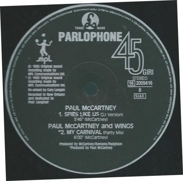 Paul McCartney - Spies Like Us | Parlophone (14 2009416) - 3 Paul McCartney - Spies Like Us | Parlophone (14 2009416) - 3