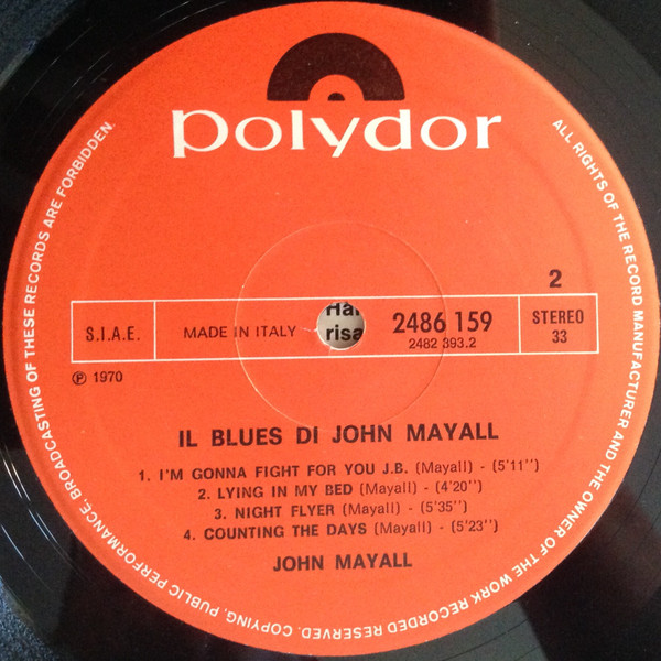 John Mayall - Il Blues Di John Mayall | Polydor (2486 159) - 4 John Mayall - Il Blues Di John Mayall | Polydor (2486 159) - 4