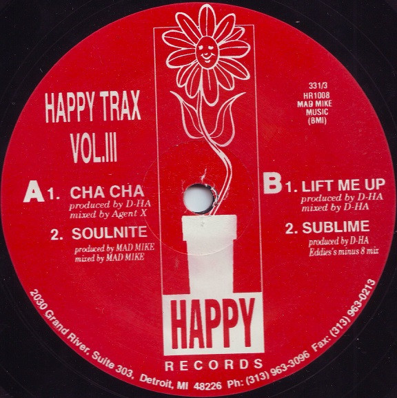D-HA / Mike Banks - Happy Trax Vol. III | Happy Records (HR1008) - main D-HA / Mike Banks - Happy Trax Vol. III | Happy Records (HR1008) - main