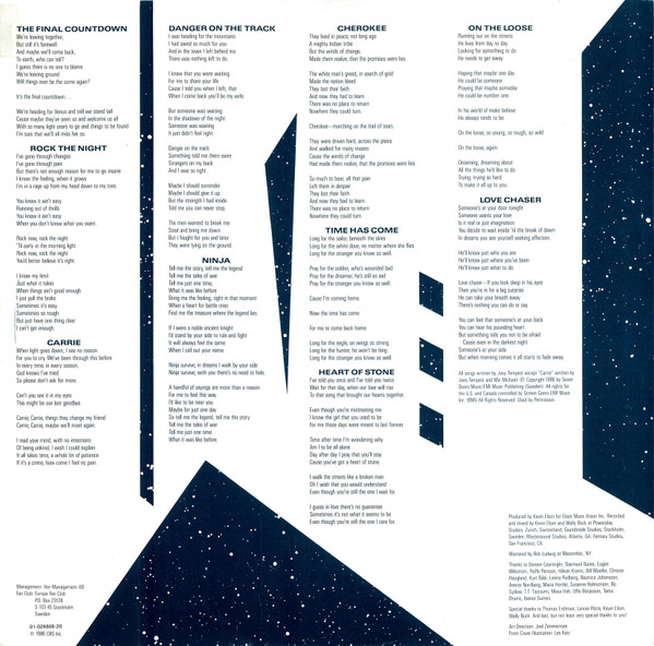 Europe - The Final Countdown | Epic (EPC 26808) - 6