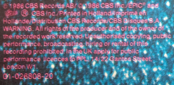 Europe - The Final Countdown | Epic (EPC 26808) - 11