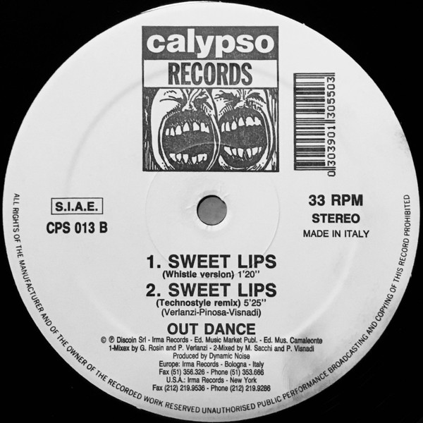 Outdance - Sweet Lips | Calypso Records (CPS 013) - 4