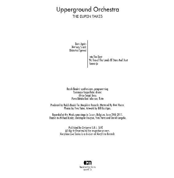 Upperground Orchestra - The Eupen Takes | Morphine Records (doser013s) - 4 Upperground Orchestra - The Eupen Takes | Morphine Records (doser013s) - 4