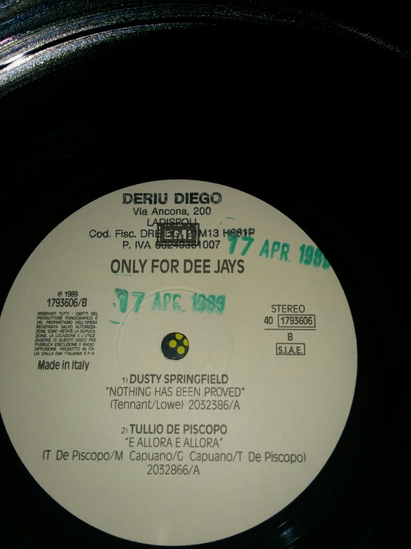 Various - Only For Dee Jays | EMI (40 1793606) - 2