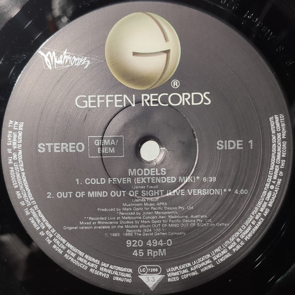 Models - Cold Fever | Mushroom (920 494-0) - 4