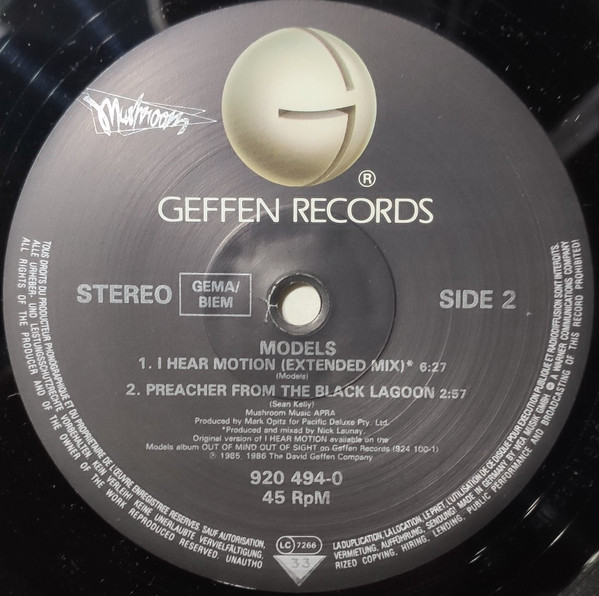 Models - Cold Fever | Mushroom (920 494-0) - 3