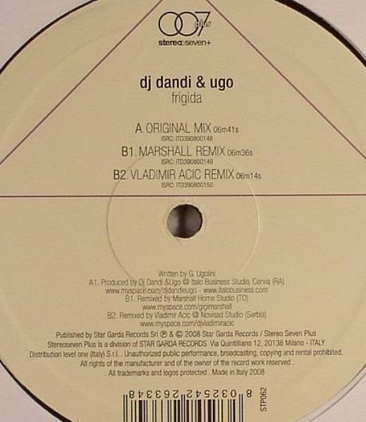 DJ Dandi & Ugo - Frigida | Stereoseven Plus (STP062) - 3 DJ Dandi & Ugo - Frigida | Stereoseven Plus (STP062) - 3