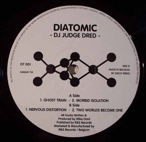 DJ Judge Dred - Ghost Train / Nervous Distortion | Diatomic (DT 001) - main
