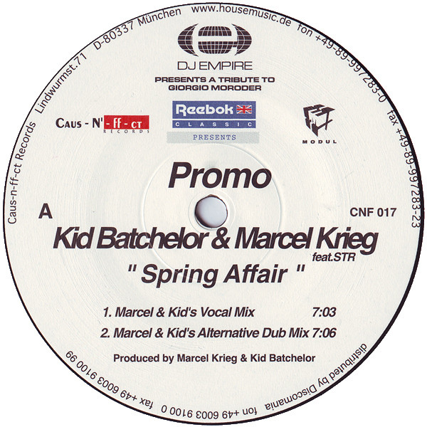 Kid Batchelor & Marcel Krieg - Spring Affair | Caus-N'-ff-ct (CNF 017) - main