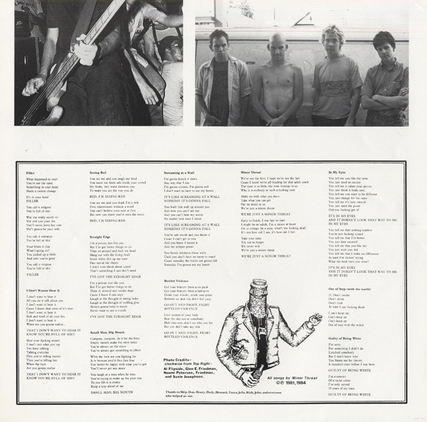 Minor Threat - Minor Threat | Dischord Records (DISCHORD № 12) - 4 Minor Threat - Minor Threat | Dischord Records (DISCHORD № 12) - 4