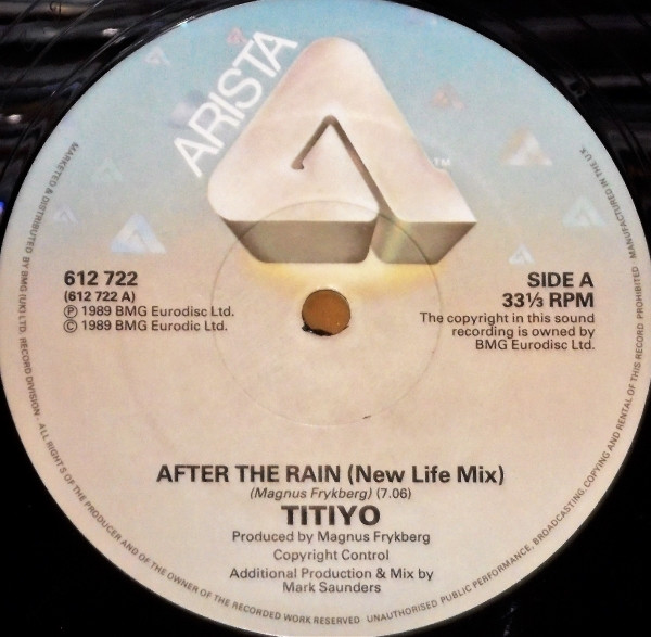 Titiyo - After The Rain | Arista (612 722) - 2