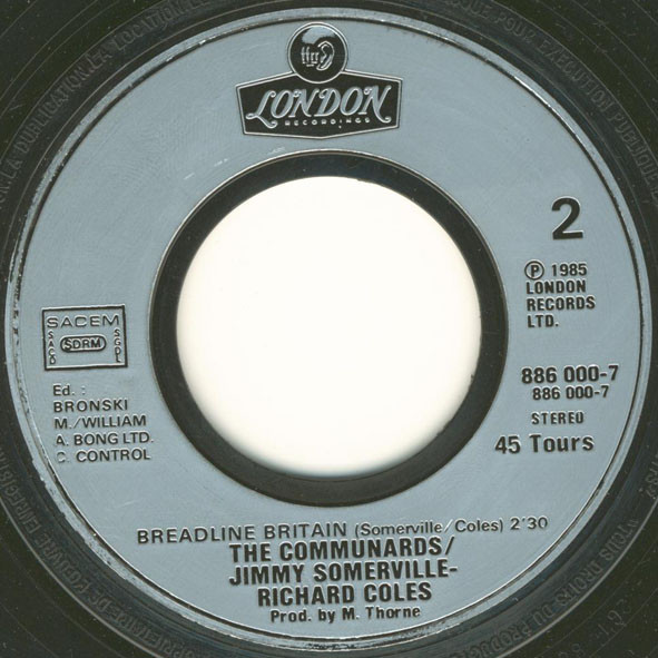 The Communards - You Are My World | London Records (886 000-7) - 4