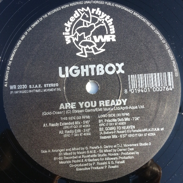 Lightbox - Are You Ready | Wicked Rhythm (WR2030) - 3