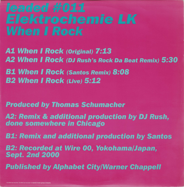 Elektrochemie LK - When I Rock | Leaded (leaded #011) - 3 Elektrochemie LK - When I Rock | Leaded (leaded #011) - 3