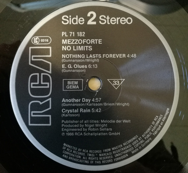 Mezzoforte - No Limits | RCA (PL 71182) - 4 Mezzoforte - No Limits | RCA (PL 71182) - 4