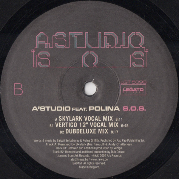 A Studio Feat. Polina - S.O.S. | Legato Records (LGT 5093) - main A Studio Feat. Polina - S.O.S. | Legato Records (LGT 5093) - main