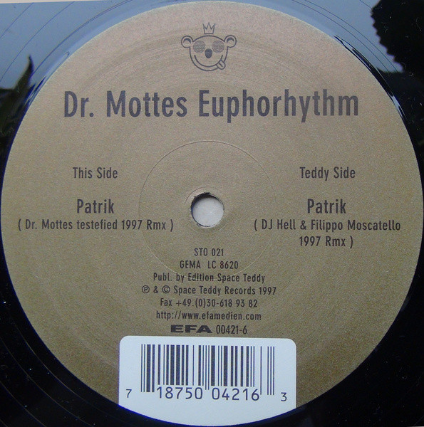 Dr. Mottes , Euphorhythm - Patrik | Space Teddy (STO 021) - main Dr. Mottes , Euphorhythm - Patrik | Space Teddy (STO 021) - main