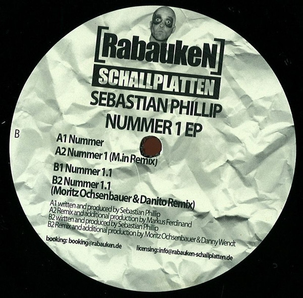Sebastian Phillip - Nummer 1 EP | RabaukeN Schallplatten (RABAUKEN001) - 2